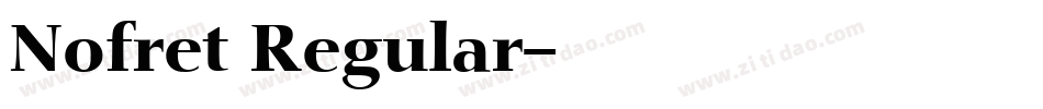 Nofret Regular字体转换